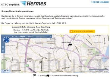 hermes geographische sendungsverfolgung link